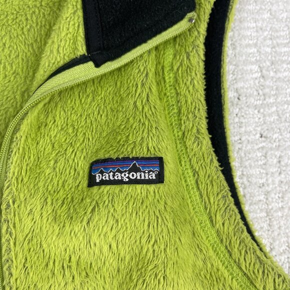 Vintage Patagonia R Regulator Polartec Green Fleece Vest Men Sz XS USA Read* - Picture 9 of 16